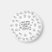 Olifant Mum & Me Moederdag rond Magneet (Voorkant)