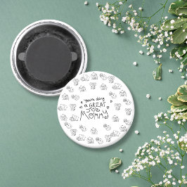 Olifant Mum & Me Moederdag rond Magneet