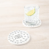 Olifant Mum & Me Moederdag rond Zandsteen Onderzetter (Zijkant)