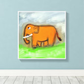 Olifant Muur Kunst Prints – Verbluffende Kunst (Insitu (Houten vloer))