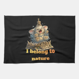 Olifant Natuurbehoud Bewustzijn Design Theedoek