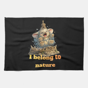 Olifant Natuurbehoud Bewustzijn Design Theedoek