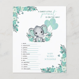 Olifant Neutrale Baby Shower Spel