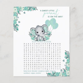 Olifant Neutrale Baby Shower Spel