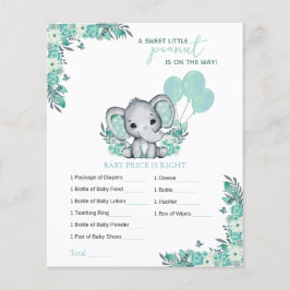 Olifant Neutrale Baby Shower Spel