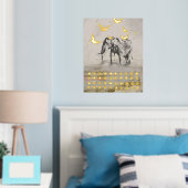 Olifant Nomad Moderne Print (Insitu (Slaapkamer))