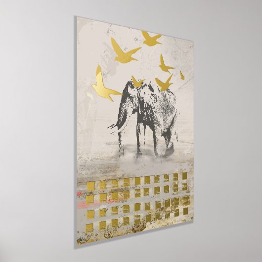 Olifant Nomad Moderne Print (Laagn)