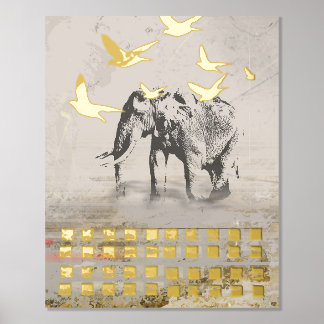 Olifant Nomad Moderne Print