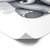 Olifant Oerwoud Kwekerij Wall Art Poster (Hoek)