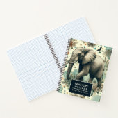  olifant Oerwoud schilderij Notitieboek (Binnen)
