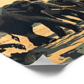 Olifant Oerwoud Sereniteit:  Poster (Hoek)