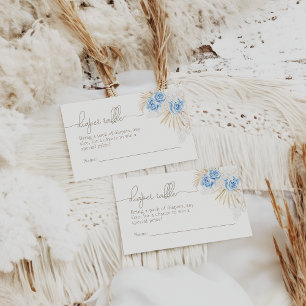 Olifant Oh Boy Safari Baby shower Luier Raffle Informatiekaartje