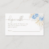 Olifant Oh Boy Safari Baby shower Luier Raffle Informatiekaartje (Voorkant)