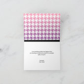 Olifant Ombre Roze Paarse Houndstooth Kaarten (Binnen)