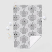Olifant ontwerp elke kleur achtergrond golfhanddoek (Insitu)