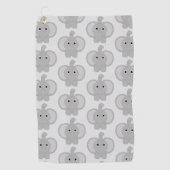 Olifant ontwerp elke kleur achtergrond golfhanddoek (Voorkant)