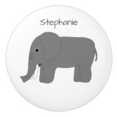 Olifant ontwerp gepersonaliseerd keramische knop (Voorkant)