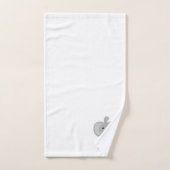 Olifant ontwerp met monogram bad handdoek (Handdoek)