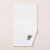 Olifant ontwerp monogram bad handdoek (Handdoek)