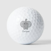 Olifant Ontwerp Persoonlijk Golfballen (Voorkant)