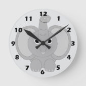 Olifant ontwerp ronde klok (Voorkant)