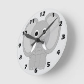 Olifant ontwerp ronde klok (Hoek)