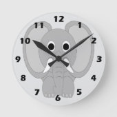 Olifant ontwerp ronde klok (Voorkant)