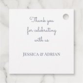 Olifant op Cloud Schattige Boy Baby shower Bedankjes Labels (Achterkant)