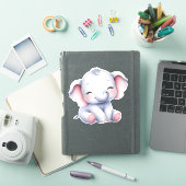 Olifant op maat gesneden scrapbooking sticker (iPad Cover)