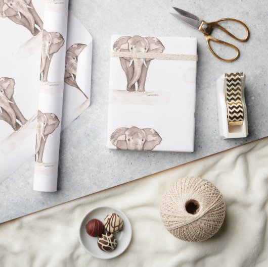 olifant ornament cadeaupapier (Crafts)