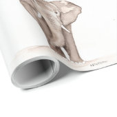 olifant ornament cadeaupapier (Rol Hoek)