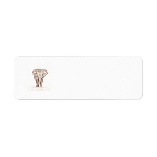 olifant ornament etiket (Voorkant)