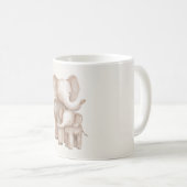 Olifant Ouder & Baby Koffiemok (Voorkant rechts)