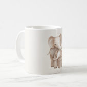 Olifant Ouder & Baby Koffiemok (Voorkant links)