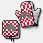 olifant ovenwant & pannenlap set (Voorkant / Achterkant)