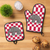 olifant ovenwant & pannenlap set (Top down)