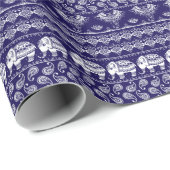 Olifant, paisley: tribal  patroon. cadeaupapier (Rol Hoek)