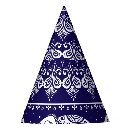 Olifant, paisley: tribal  patroon. feesthoedjes (Voorkant)