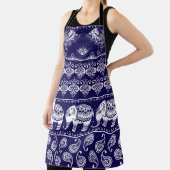 Olifant, paisley: tribal  patroon. schort (Insitu)