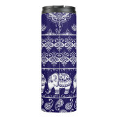 Olifant, paisley: tribal  patroon. thermosbeker (Achterkant)