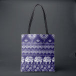 Olifant, paisley: tribal  patroon. tote bag<br><div class="desc">Tribal naadloos patroon met olifant, paisley en lotus. Etnische Indiase achtergrond. retro kleur. Hand getrokken illustratie. Wallpaper, doek design, stof, papier, textiel, katoen Etnische rijkdom straalt uit tribale patronen. Olifant, paisley en lotus weven geschiedenis. Reis naar Indië met tribale olifant, paisley en lotuspatroon. Een cultuurfeest! thailand, textuur, decor, reizen, yoga,...</div>