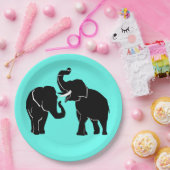 Olifant Papier Borden - Papieren Bordje (Feest)