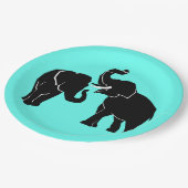 Olifant Papier Borden - Papieren Bordje (Gekanteld)