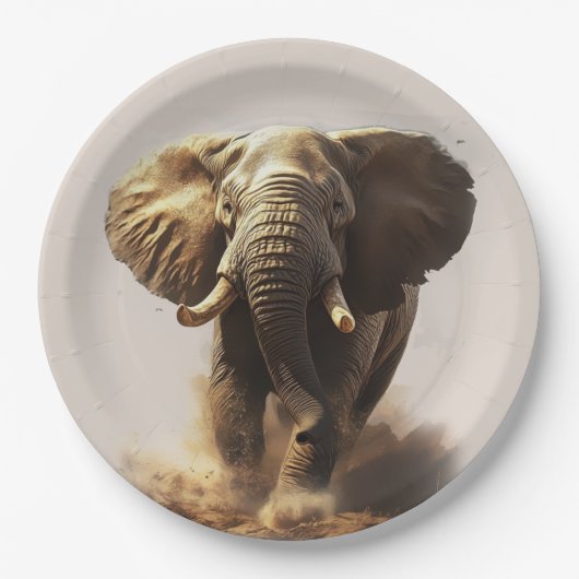 Olifant Papieren Bordje (Voorkant)