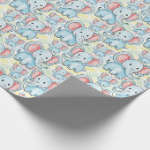olifant patroon cadeaupapier (Hoek)