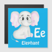 Olifant personaliseren ABC: Letter E - Jouw namen  (Voorkant / Achterkant)