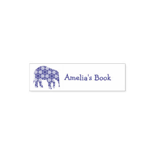Olifant Persoonlijk Ex Libris Zelfinktende Stempel