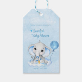 Olifant Persoonlijke Dank Je Baby Shower Cadeaulabel