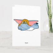 Olifant Piloot Piloten pet Kaart (Achterkant)