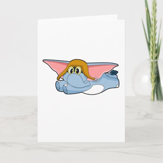Olifant Piloot Piloten pet Kaart (Voorkant)